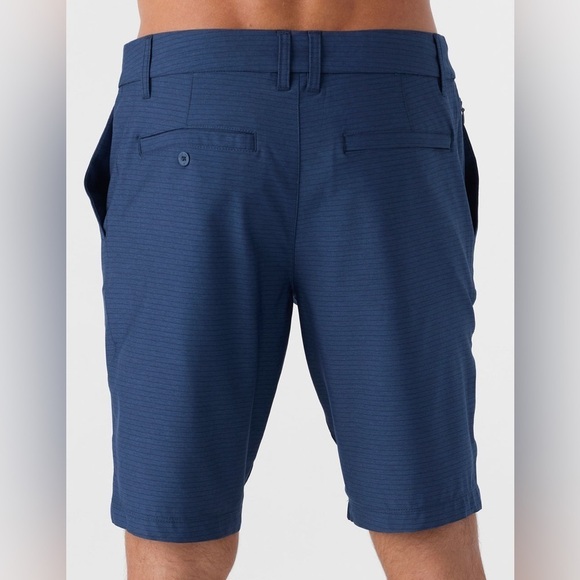 Hang Ten mens flat front blue plaid hybrid shorts Sz-32. X15 - Picture 3 of 12